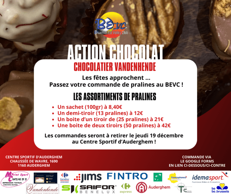 Action chocolat 2024 : vente de pralines